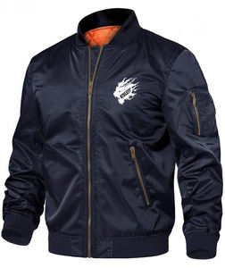 Haute qualité hommes vol Bomber veste soie Satin matelassé coupe-vent chaud hiver rembourré manteau fabrication professionnelle sport - Product Image 1