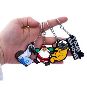 พวงกุญแจยางพีวีซีรูปโลโก้2D ตัดแบบกำหนดเองสำหรับแจกของรางวัล - Product Image 3