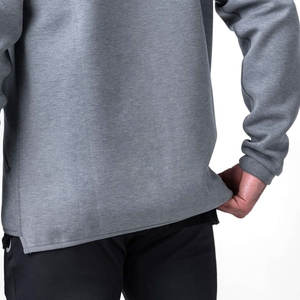 Pull à capuche pour hommes 100% coton à manches longues doublé polaire Logo personnalisé coupe confortable Style Streetwear OEM ODM - Product Image 5