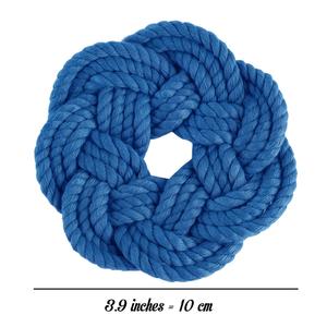 Sous-verres ronds en coton avec support, protection de table d'inspiration automne pour café, thé et boissons froides - Product Image 4