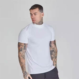 Camiseta de algodón 100% personalizada para hombre al por mayor, ropa informal ajustada y pesada con estampado genial para ropa de calle/deportiva - Product Image 3