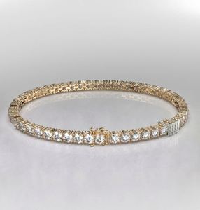 TENNIS <b>BRACELET</b> <b>Beaded</b> <b>Bracelet</b> 10mm 8-Inch Romantic <b>Sterling</b> <b>Silver</b> 925 with Moissanite - Product Image 3