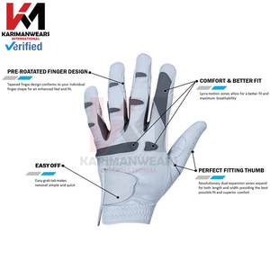 Gant de golf premium pour homme, main gauche, en cuir de mouton et mélange de laine, avec grip anti-éclaboussures de peinture, fournisseur OEM - Product Image 3