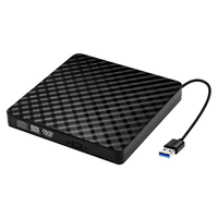 Unidad de Grabación de DVD Externa Delgada USB 3.0, Lector de CD, Reproductor de DVD Externo para Computadora Portátil, Grabadora de DVD