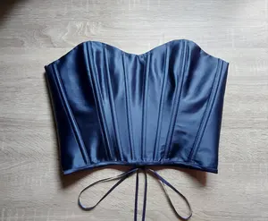 Corsé de Satén para Mujer, Diseño Único, Bustier con Tela Transpirable para Fiestas y Eventos de Lujo, Control Firme y Ligero - Product Image 6