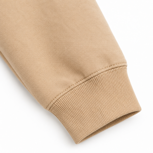 Sweat-shirt à capuche beige pour homme, couleur unie, polaire, décontracté, avec poche kangourou, manches longues, coupe oversize, pour l'automne 2027 - Product Image 6