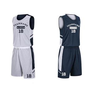 Cómodo y barato precio transpirable deportes sublimación Retro personalizado Reversible equipo baloncesto Jersey baloncesto uniforme - Product Image 2