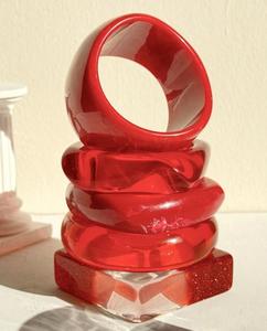 Bracelets en résine solide de haute qualité, imperméables, pour femmes, surface polie, bijoux de bras tendance pour les mariages et les célébrations, personnalisables - Product Image 4