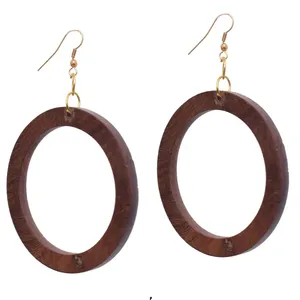 Pendientes de gota de moda india de calidad antigua superior Pendientes de Woodan de último diseño para venta al por mayor - Product Image 1