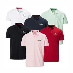 RTS เสื้อโปโลกระดุมสูงแห้งเร็วเสื้อยืดโปโลกอล์ฟแบบพอดีตัวพิมพ์ลาย Allover เสื้อโปโลทรงเข้ารูปแบบแห้งเร็ว5 in 1 - Product Image 1