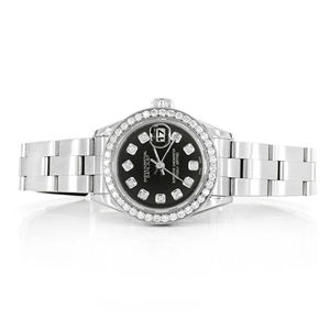 Reloj de Cuarzo Premium con Aspecto de Diamante, Estilo Iced Out, con Esfera de Cristal para Hombre - Product Image 1
