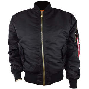 Prendas de vestir Chaqueta de bombardero para hombre Chaqueta cortavientos Causal Chaqueta con cremallera de piloto Flight Ma-1 para hombre de Creative International - Product Image 1