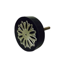 Perilla hecha a mano de resina sólida moderna de la mejor calidad, accesorio de Hardware de cajón de gabinete de madera autoadhesivo para armario fabricado - Product Image 1