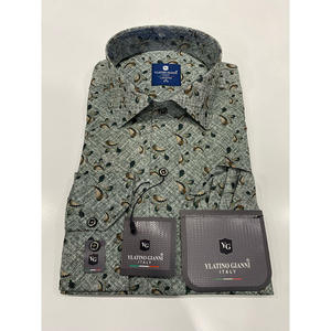 Chemise en coton pour homme Slim Fit à manches longues Tissu doux et confortable Fabriqué en Turquie Plusieurs tailles - Product Image 4