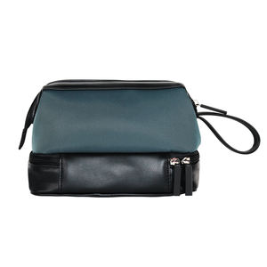 Doble capa de lujo de gran capacidad personalizada para cuero PU neceser rosa para portátil resistente al agua organizador de maquillaje de viaje - Product Image 6