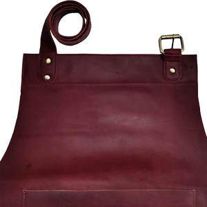 Delantales de cuero sin mangas de último diseño con logotipo personalizable para hombre, uso duradero en la cocina de Chef fabricado por Pakistán - Product Image 4