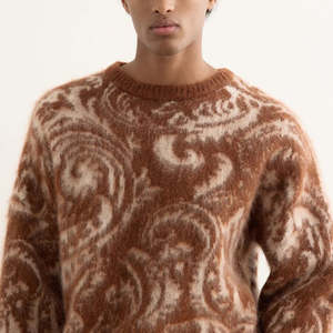 Pull à col rond en mohair pour homme, prix de gros abordable, vêtements d'hiver, tricot, streetwear tendance, pulls pour homme - Product Image 2