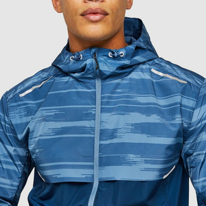 New Arrival Premium Quality Windbreaker <b>Jacket</b> Canvas Fabric Front Logo Quick Dry Breathable Casual Windbreaker <b>Jacket</b> for <b>man</b> - Product Image 4