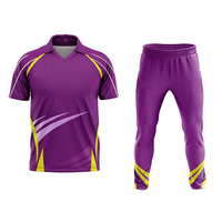 Shorts de cricket respirants à séchage rapide en sublimation numérique personnalisée, T-shirts pour garçons en polyester tricoté 100 % écologique