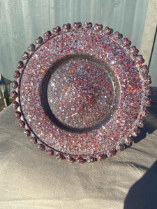 จานเรซิ่นทรงกลมสำหรับเสิร์ฟ จานที่ทนทาน เหมาะสำหรับเป็นของขวัญหรือตกแต่งภายใน - Product Image 3