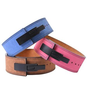 เข็มขัดรัดเอวออกกำลังกายสำหรับทุกเพศ, เข็มขัดบรรเทาอาการปวดแบบปรับได้กันลื่นขนาด13มม. พร้อมหัวเข็มขัดคู่สำหรับยกน้ำหนัก - Product Image 5