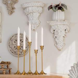 Juego de 6 candelabros de boda de oro cobre navideño, superventas, hierro metálico para decoración del hogar - Product Image 3