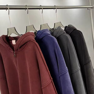 Sweats à capuche en coton avec logo personnalisé de haute qualité Sweats à capuche en molleton épais Sweats à capuche en coton surdimensionnés vierges personnalisés grande taille pour hommes - Product Image 5