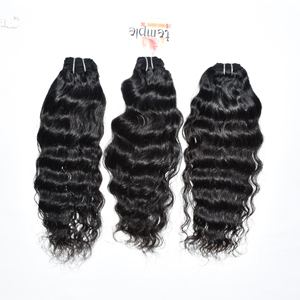 Extensiones de cabello humano para mujeres negras vietnamitas crudas, Color natural, sin procesar, cutícula alineada, estilos de rizos ondulados - Product Image 5