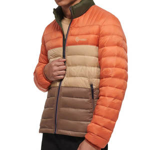 2024 nouvelle mode hommes décontracté couleur unie doudoune coupe-vent XS taille tissu léger support directement fabricant hiver - Product Image 3