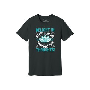 T-shirt décontracté 100% coton avec impression 3D de thèmes de bouddha 12 options de couleur 160-180 Placement de conception personnalisable GSM lourd - Product Image 6