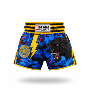 Pantalones Cortos de Muay Thai y Kickboxing para Hombre con Logotipo Personalizado, 100% Poliéster, Ligeros, Transpirables y de Secado Rápido para Entrenamiento de MMA, Boxeo y Gimnasio - Product Image 6