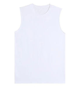 Camisetas sin mangas sólidas de alta calidad para hombres Logotipo personalizado Algodón Poliéster Hecho en Pakistán Servicio OEM Ropa de gimnasio Entrenamiento - Product Image 6