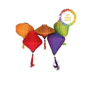Handmade Hoi An Silk Lanterns Crafted with <b>Bamboo</b> Frame Beautiful <b>Lighting</b> Choice for Festivals Parties Homes - Product Image 5