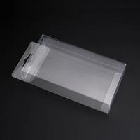 Petite boîte de rangement en PVC transparente, boîte d'emballage pour colle, boîte pliable en plastique écologique