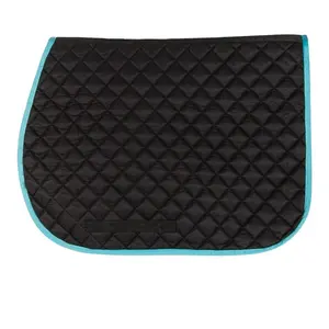 Sillín ecuestre personalizable de alta calidad, almohadilla acolchada de tela de poliéster