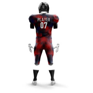 Maillot de football américain personnalisé par sublimation, 100 % polyester respirant, ensembles à manches courtes grandes tailles, twill de tackle disponible - Product Image 5