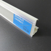 Bande de données de supermarché en plastique Hookei Barker A7 bande d'étiquettes de prix de données transparente en PVC à charnière