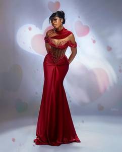 Mujeres señora elegante fiesta Maxi vestido de noche largo Formal dama de honor encaje vestido de noche boda fiesta invitado vestido - Product Image 3