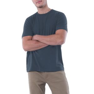 T-shirts personnalisés en coton polyester pour hommes T-shirt d'entraînement sportif T-shirt vierge de fitness en gros pour hommes - Product Image 1