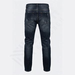 กางเกงยีนส์เดนิมผู้ชายดีไซน์ใหม่ล่าสุด คุณภาพดีที่สุด สไตล์แฟชั่นหรูหรา ทรงสกินนี่ ขาดเซอร์ๆ ขายส่ง - Product Image 2