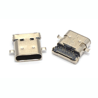 Connecteur femelle USB 3.1 Type C Ariba Technology SMT à angle droit, finition de contact en étain, alliage de cuivre ignifuge UL94V-0