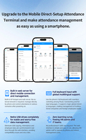 FA03H-Web, Máquina Registradora de Asistencia Biométrica con Huella Dactilar y Reconocimiento Facial, Conexión y Configuración Fáciles