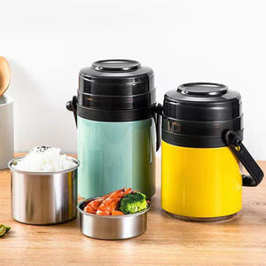 Conteneur alimentaire isotherme en acier inoxydable double paroi anti-fuite 1,5/2,0/2,3L, boîte à lunch portable pour enfants, idéal pour l'extérieur - Product Image 2