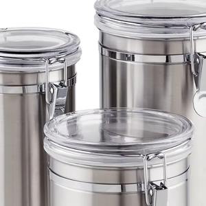 Boîte à épices en métal de qualité supérieure, écologique, avec couvercle en verre, compatible lave-vaisselle, étanche, simplifie la planification des courses, épices - Product Image 5