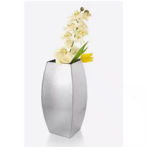 Vase à fleurs en métal martelé vintage Vase à fleurs décoratif de table en métal de qualité exclusive par décor Impex - Product Image 4