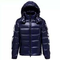 Veste d'hiver matelassée réversible, nouvelle collection, personnalisable, col montant, logo sur le devant, respirante, imperméable, anti-UV, vente en gros