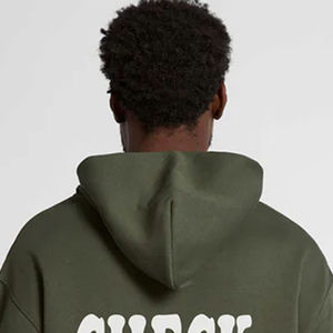 Personnalisable Épaule Goutte Coton Éponge Française Sweat À Capuche Zip Up Terry Hoodies Polaire Basics Coton Hommes Hoodies - Product Image 3