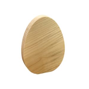 Recorte de madera maciza artesanal alto de huevo de Pascua de primavera sin terminar, decoración de bandeja escalonada, forma de madera artesanal, recorte de madera en blanco de decoración de Pascua - Product Image 1