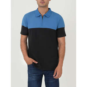 เสื้อโปโล ARAYA ODM ลำลอง ปักลายซิป สีเข้ม ลายเรียบ คุณภาพสูง ผ้าถัก ไซส์ 6XL ทรงปกติ Unze London - Product Image 1