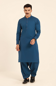 Ensemble Shalwar Kameez en coton du Pakistan, vêtements islamiques, Salwar Kameez pour hommes, séchage rapide, sans plis, vente en gros - Product Image 2